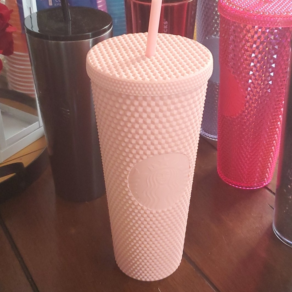 Starbucks pale pink tumbler